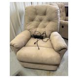 Light brown/beige, micro, suede electric