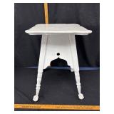 White Painted Wooden Side Table