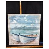 Painted Wood Panel Wall Art