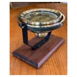 Antique brass Baker Maritime compass from Melrose
