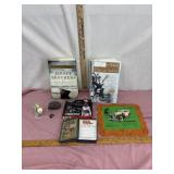 Miscellaneous box lot- books/ jewellery etc