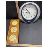 Barometer & clock