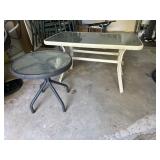 2 outdoor patio side tables
