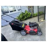 Power smart lawnmower with bagger tested