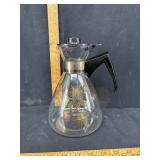 Vintage PYREX Glass Coffee Carafe Featuring a