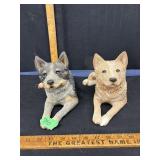 2 Sandcastle dogs- the light coloured one has