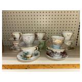 Fine China Teacups and Saucers