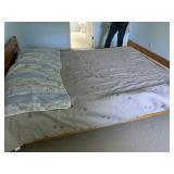 Comforter and bedsheets, queen, size bed