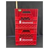 Red Silverwood Milk Crates