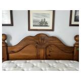Queen size headboard, and footboard with frame