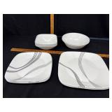 Corelle Dinnerware with Stripe Design