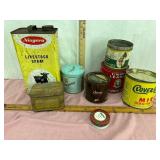 Vintage Advertising Tin Lot