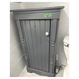 Painted wooden storage cabinet