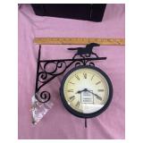 Indoor/ Outdoor hanging clock/ thermometer