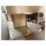 Heavy Rectangular Mirror With White Frame