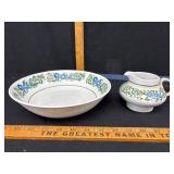 Greenwood Ironstone Bowl and Pitcher