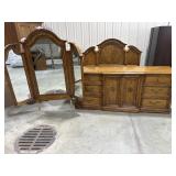 Long dresser with mirror