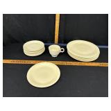 Yellow Fiesto dishes/ saucers & cup
