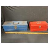 2 Metal tool boxes