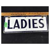 Metal Ladies double sided sign