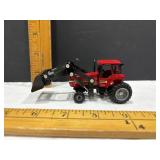 Red Farm Tractor Model with Loader