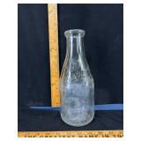 Clear Glass Dairy Bottle, Welland
