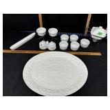 White serving dishes/ large platter etc- see