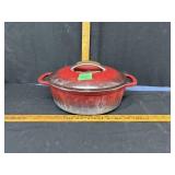 KitchenAid cast iron oval pot with lid
