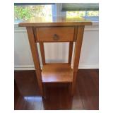 Solid wood side table