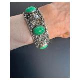 Vintage hinged bracelet marked Italy, AP