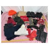 Box of suspenders/ gloves/ ear warmers- see