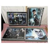 4 Harry Potter Prints - each 19' x 13'