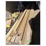 2 x 4s - about 18 - 16 foot boards and about 6 -