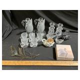 Glass candle holders