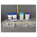 Plastic McDonaldï¿½s drinking mugs with lids &