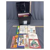 Container with Piano books