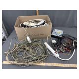 Miscellaneous box- wires/ electronics etc- see