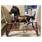 Vintage Black Stallion Blow Mold Spring Bouncy