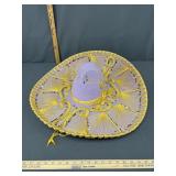 lavender Mexican sombrero is decorated with