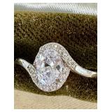 Sterling silver ring.