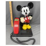 Mickey Mouse Corded Push Button Phone- Not Tested