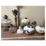 Antique oil lamps