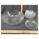 Vintage Arcorcr Aspen salad bowl set- 5 pieces