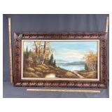 Large framed canvas wall art