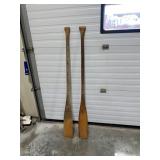 Vintage wood paddles