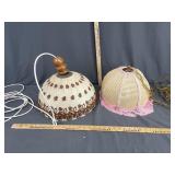 Vintage swag lamps