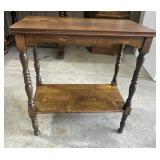 Wood side table