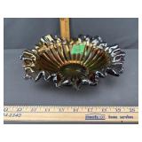 Vintage Fenton Stippled Rays Carnival Glass