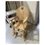 Solid wood sturdy, childï¿½s rocking chair