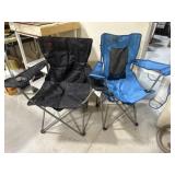 Two outbound folding lawn chairs